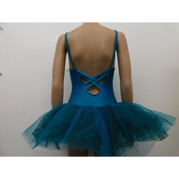 Dance Costume Revolution 697 Medium Child Tutu Ballet Sequin Peacock Pageant - Picture 2 of 3